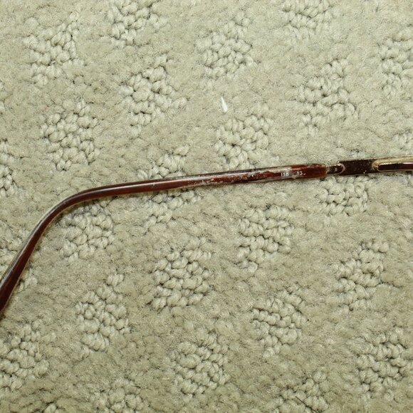 VERSACE MOD.1066 1053 Italy Light Brown Half Rimless Eyeglasses Frame 50-18-135 - Picture 6 of 13
